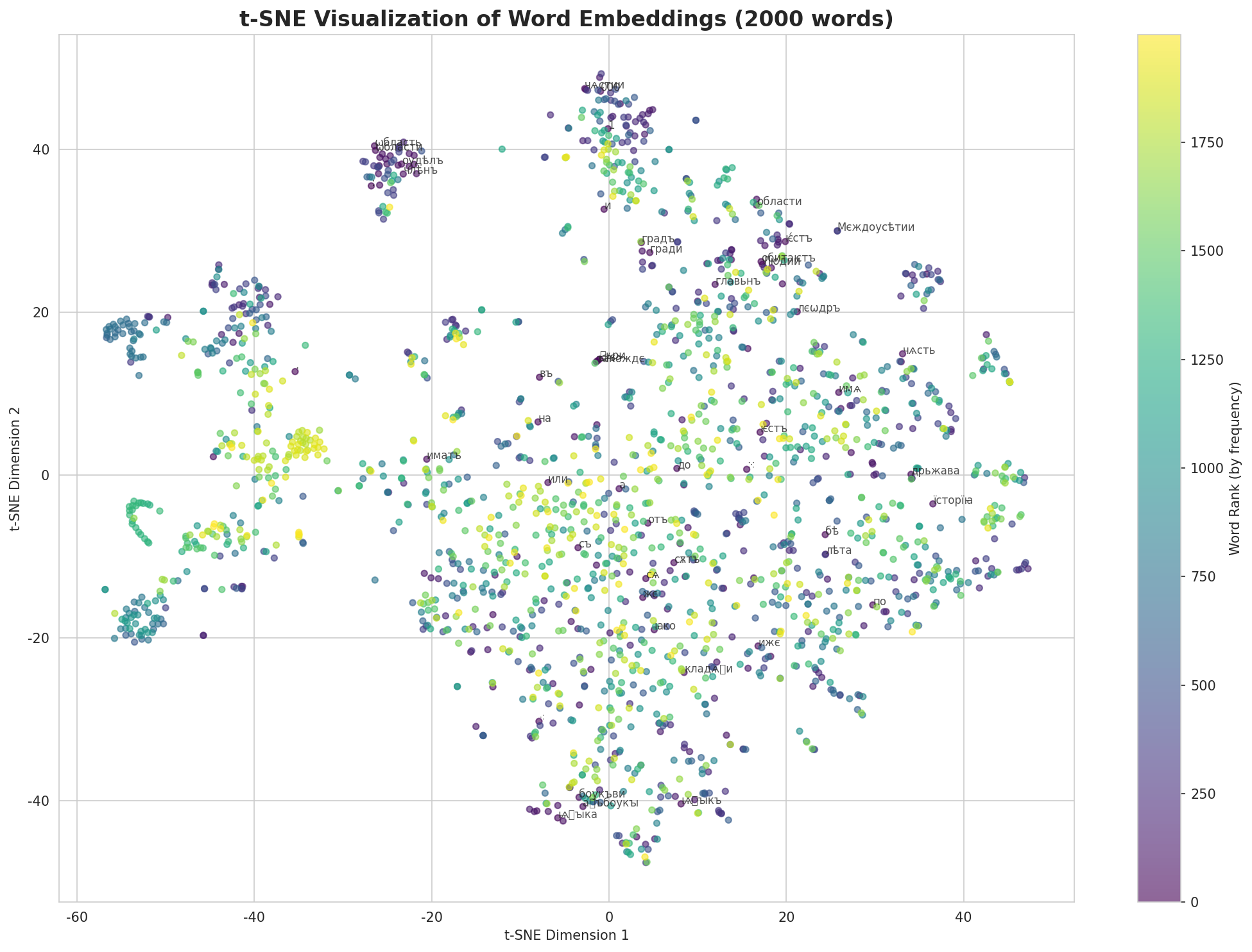 t-SNE Words